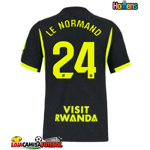 Camisa de Futebol Atletico Madrid Robin Le Normand #24 Equipamento Secundário 2026-27 Manga Curta